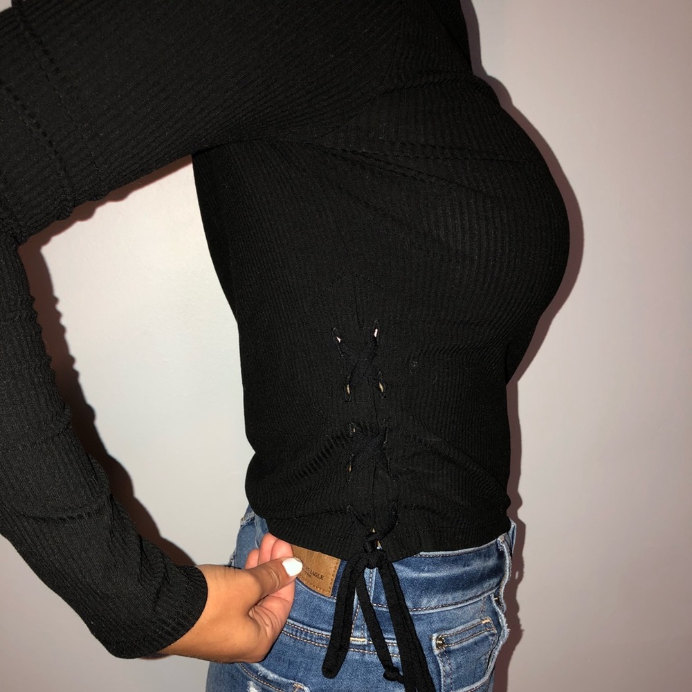 Pacsun long sleeve shirt with side tie